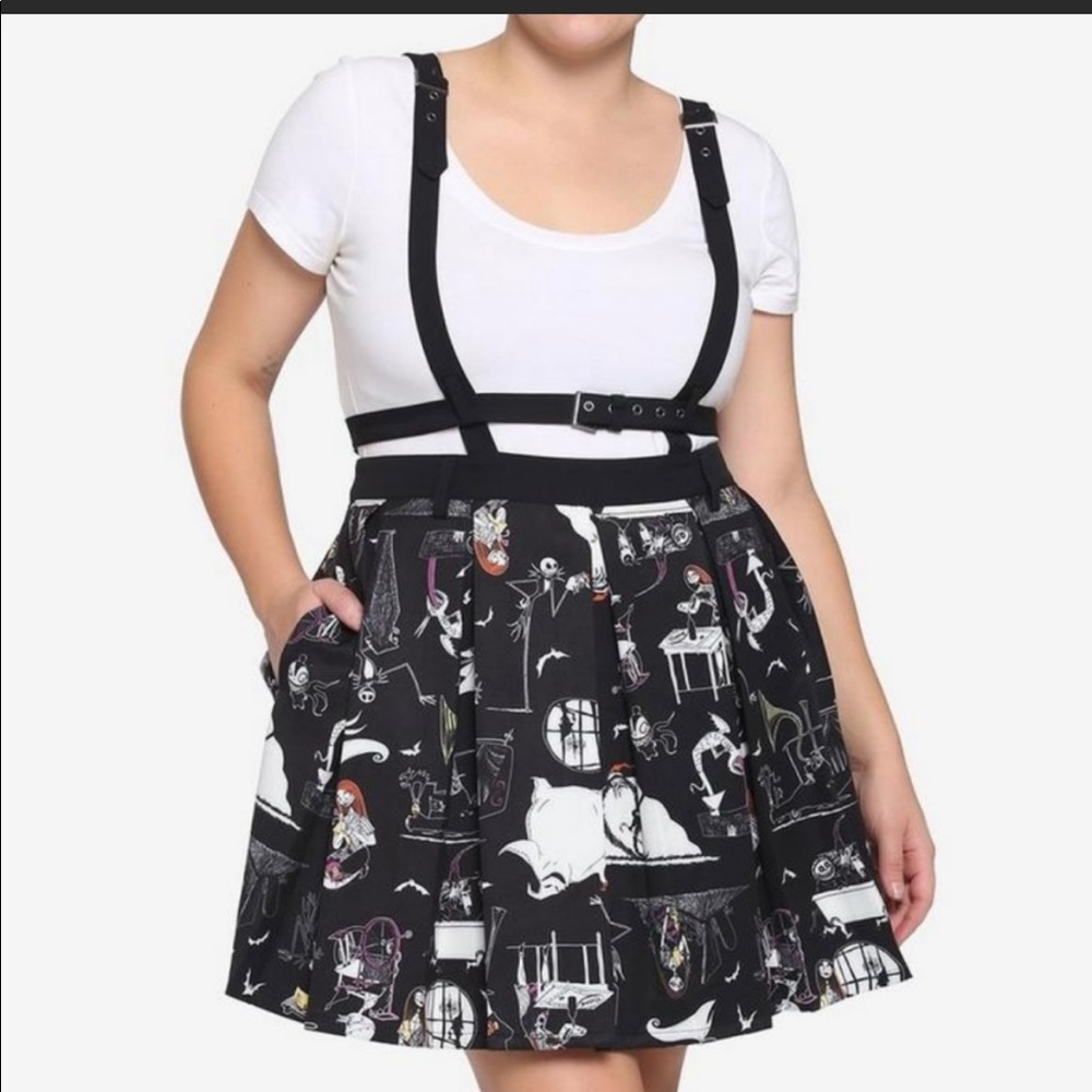 Disney The Nightmare Before Christmas Harness Suspender Mini Circle Skirt 2X
